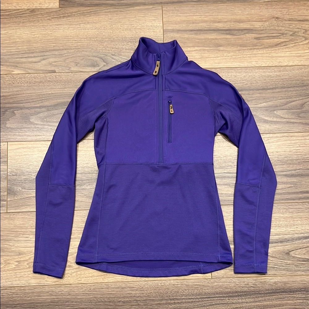 Fjallraven Abisko Trail Pullover in Purple Size XS